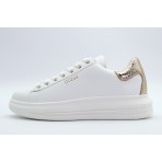 Guess Vibo Γυναικεία Sneakers Λευκά, Χρυσά