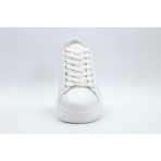 Guess Vibo Γυναικεία Sneakers Λευκά, Χρυσά