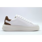 Guess Elbina Γυναικεία Sneakers Λευκά, Καφέ