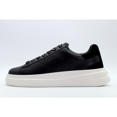 Guess Elba Premium Ανδρικά Sneakers Μαύρα, Λευκά