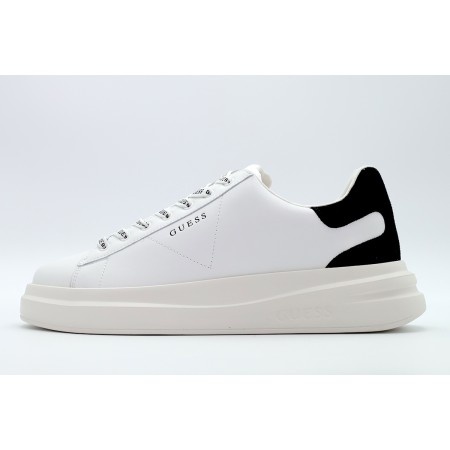 Guess Elba Premium Ανδρικά Sneakers Λευκά, Μαύρα