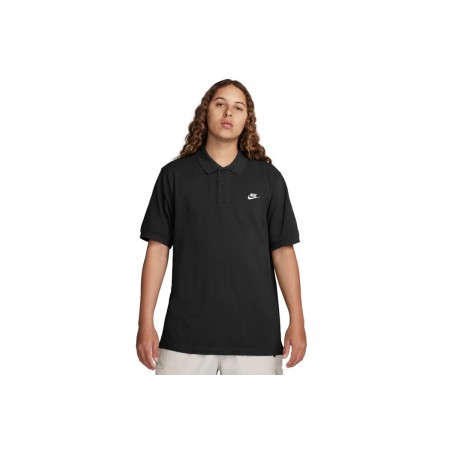 Nike Ανδρικό Κοντομάνικο Polo T-Shirt Μαύρο