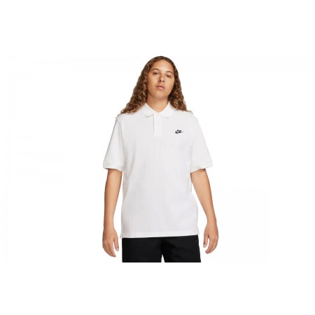 Nike Ανδρικό Κοντομάνικο Polo T-Shirt Λευκό