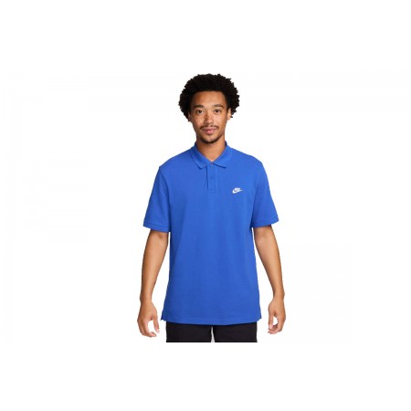 Nike Ανδρικό Κοντομάνικο Polo T-Shirt Μπλε
