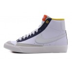 Nike Blazer Mid 77 Παιδικά Sneakers Λευκά, Γκρι, Μπλε Σκούρα