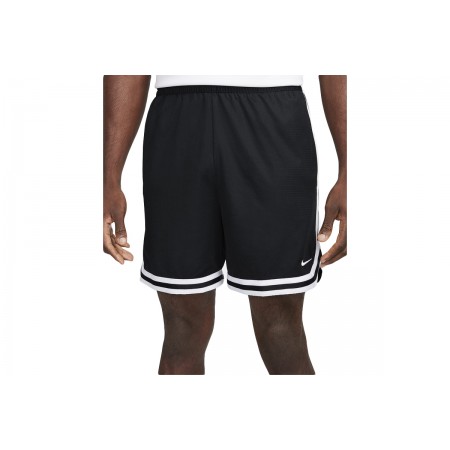Nike DNA Ανδρική Μπασκετική Βερμούδα Μαύρη, Λευκή