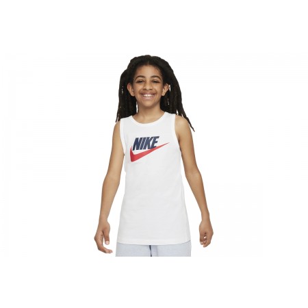 Nike Sportswear Essential Παιδική Αμάνικη Μπλούζα Λευκή
