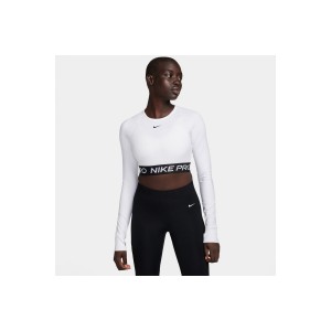 Nike Pro Crop Top Μακρυμάνικο Γυναικείο (FV5484 100)