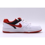 Nike Full Force Low Παιδικά Sneakers Λευκά, Κόκκινα, Μαύρα