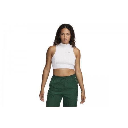 Nike Sportswear Chill Terry Γυναικεία Αμάνικη Crop Top Μπλούζα