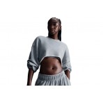 Nike Sportswear Γυναικεία Μακρυμάνικη Crop Top Μπλούζα Γκρι