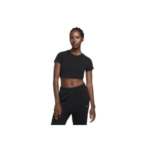 Nike Sportswear Chill Knit Crop Top Κοντομάνικο Γυναικείο (FZ1455 010)