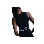 Nike Pro Dri-Fit Γυναικεία Αμάνικη Crop Top Μπλούζα Μαύρη