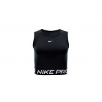 Nike Pro Dri-Fit Γυναικεία Αμάνικη Crop Top Μπλούζα Μαύρη