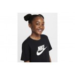 Nike Sportswear Παιδική Κοντομάνικη Crop Top Μπλούζα Μαύρη