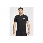 Nike Fitness Ανδρικό Κοντομάνικο T-Shirt Μαύρο