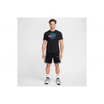 Nike Dri-Fit Basketball Ανδρικό Κοντομάνικο T-Shirt Μαύρο