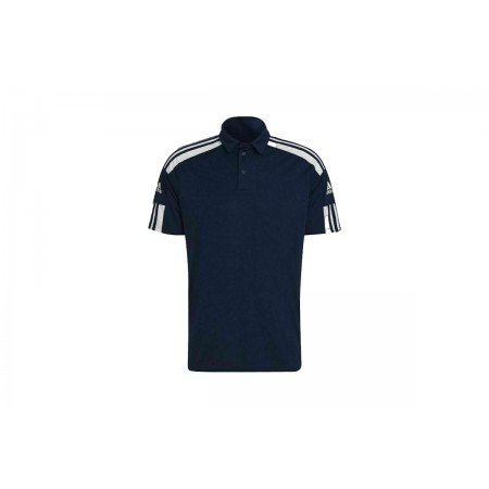 Adidas Performance Ανδρικό Κοντομάνικο Polo T-Shirt Μπλε, Λευκό