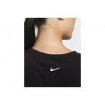 Nike Pro Crop Top Γυναικεία Κοντομάνικη Crop Top Μπλούζα Μαύρη