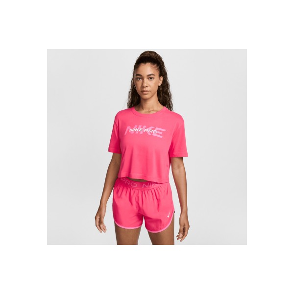 Nike Pro Crop Top Κοντομάνικο Γυναικείο (HF0762 629)