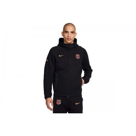 Nike FC Barcelona Tech Fleece Windrunner Ανδρική Ζακέτα Μαύρη