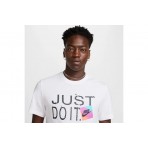 Nike Sportswear Just Do It Ανδρικό Κοντομάνικο T-Shirt Λευκό