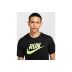 Nike Miler Run Energy Dri-FIT Ανδρικό Κοντομάνικο T-Shirt Μαύρο