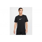 Nike Dri-Fit Fitness Ανδρικό Κοντομάνικο T-Shirt Μαύρο