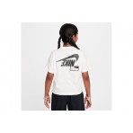 Nike Sportswear Παιδικό Κοντομάνικο T-Shirt Εκρού