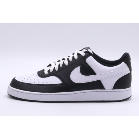 Nike Court Vision Low Ανδρικά Sneakers Μαύρα, Λευκά