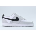 Nike Court Vision Low Ανδρικά Sneakers Γκρι, Λευκά, Μαύρα