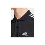 Adidas Performance 3 Stripes Pique Κοντομάνικο Polo T-Shirt