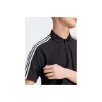 Adidas Performance 3 Stripes Pique Κοντομάνικο Polo T-Shirt