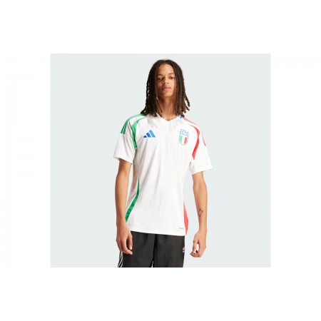 Adidas Performance Italy 24 Away Ανδρική Ποδοσφαιρική Φανέλα Λευκή, Κόκκινη, Πράσινη, Μπλε