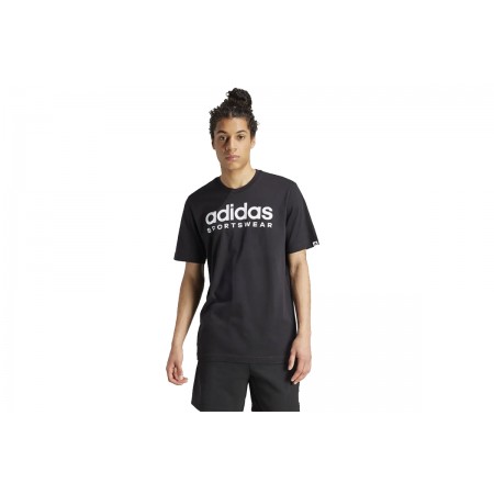 Adidas Performance Sportswear Ανδρικό Κοντομάνικο T-Shirt Μαύρο