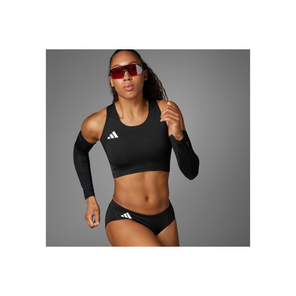 Adidas Performance Adizero Essentials Running Crop Top Αμάνικο Γυναικείο (IY5506)