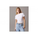 Calvin Klein Slim Cropped Badge T-Shirt Γυναικείο (J20J225524 YAA)