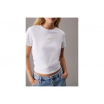 Calvin Klein Slim Cropped Badge T-Shirt Γυναικείο (J20J225524 YAA)