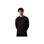 Calvin Klein Badge Easy Sweater Πλεκτή Μακρυμάνικη Μπλούζα Μαύρη