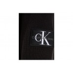 Calvin Klein Badge Easy Sweater Πλεκτή Μακρυμάνικη Μπλούζα Μαύρη