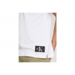 Calvin Klein Badge Relaxed Tee Ανδρικό Κοντομάνικο T-Shirt Λευκό