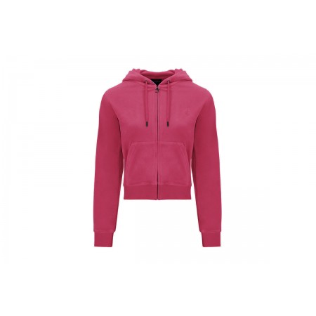 Juicy Couture Zip Through With Zip Pull And Jc Ζακέτα Βελουτέ Γυναικεία (JCAP176EU 659)