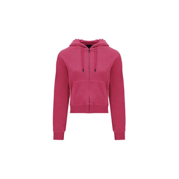 Juicy Couture Zip Through With Zip Pull And Jc Ζακέτα Βελουτέ Γυναικεία (JCAP176EU 659)