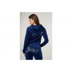 Juicy Couture Velour Γυναικείο Παντελόνι Φόρμας Μπλε Σκούρο