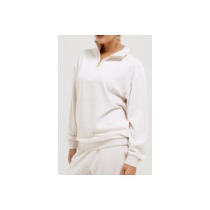 Juicy Couture Velour Half Zip Μπλούζα Με Λαιμόκοψη Γυναικεία (JCBAS224812G 692)