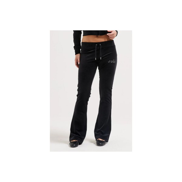 Juicy Couture Regal Velour Straight Leg Παντελόνι Φόρμας Γυναικείο (JCBBJ224829 101)