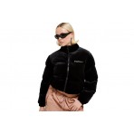 Juicy Couture Velour Diamanté Γυναικείο Puffer Μπουφάν Μαύρο