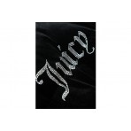 Juicy Couture Velour Diamanté Γυναικείο Puffer Μπουφάν Μαύρο