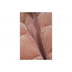 Juicy Couture Velour Diamanté Γυναικείο Puffer Μπουφάν Μπεζ