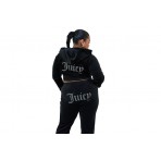 Juicy Couture Classic Velour Γυναικεία Ζακέτα Με Κουκούλα Βελουτέ